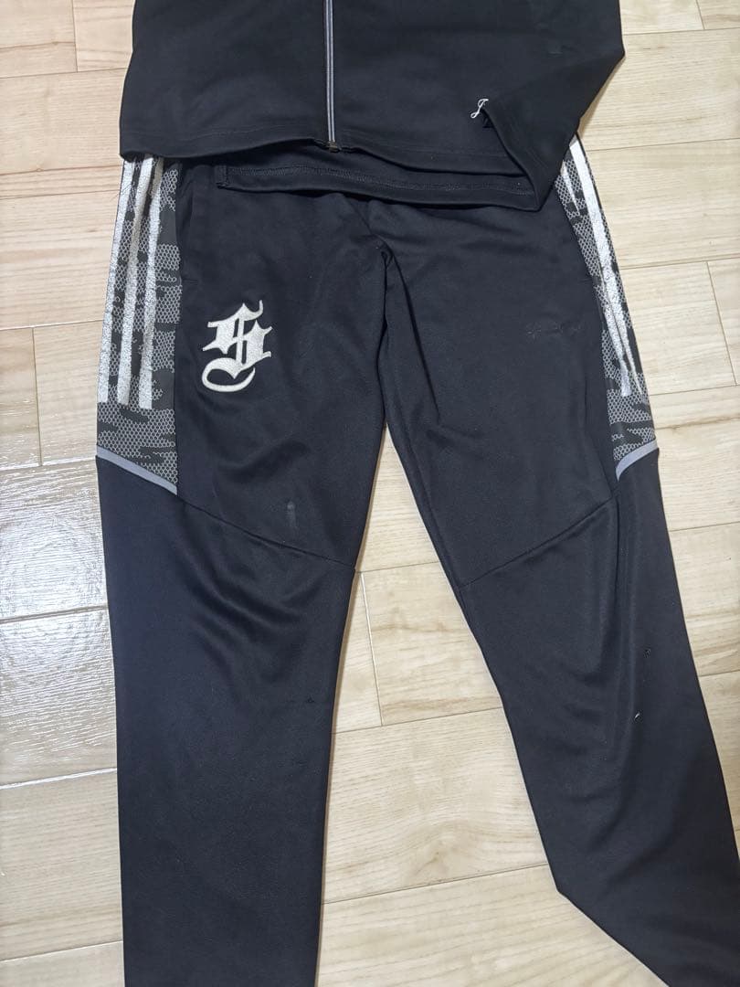 adidas 京都成章ラグビージャージ上下セット ブラック