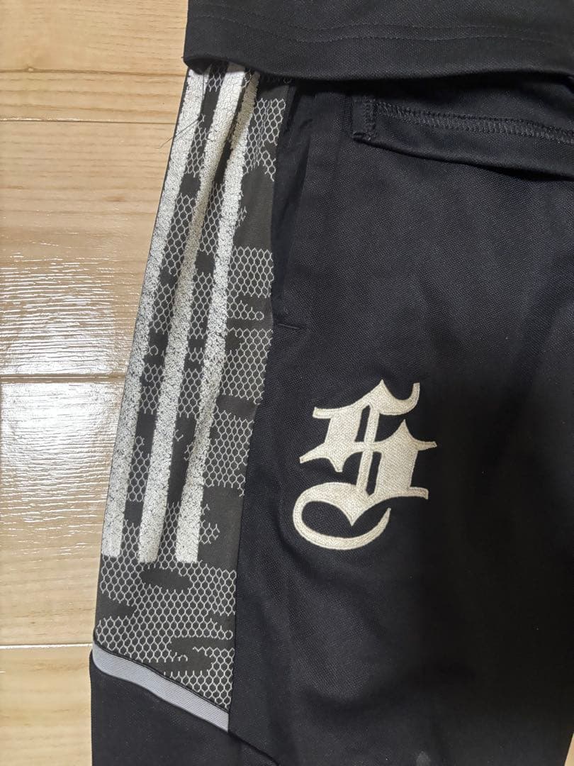 adidas 京都成章ラグビージャージ上下セット ブラック