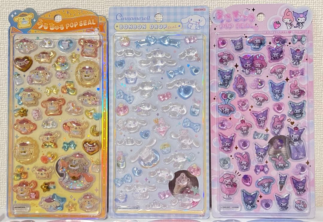 正規品 サンリオ うるちゅる ボンドロ ボンボンドロップ シール 6枚セット