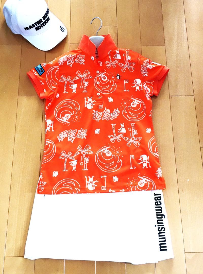 ★新品 19,800円★マンシング★夏に可愛い総柄 ！春夏ゴルフポロシャツ★