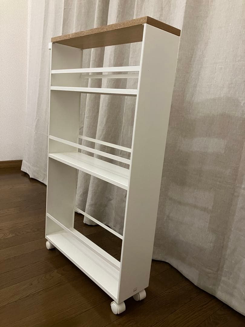 tower ハンドル付き スリムワゴン ホワイト