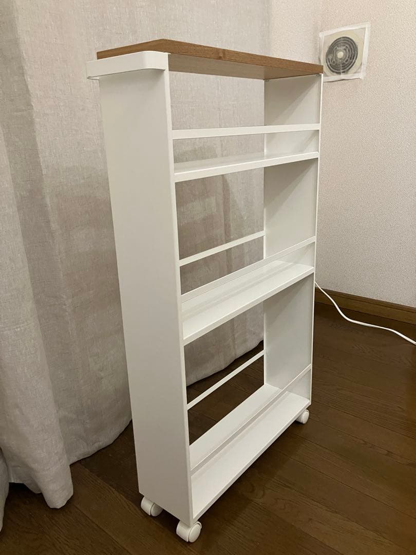 tower ハンドル付き スリムワゴン ホワイト