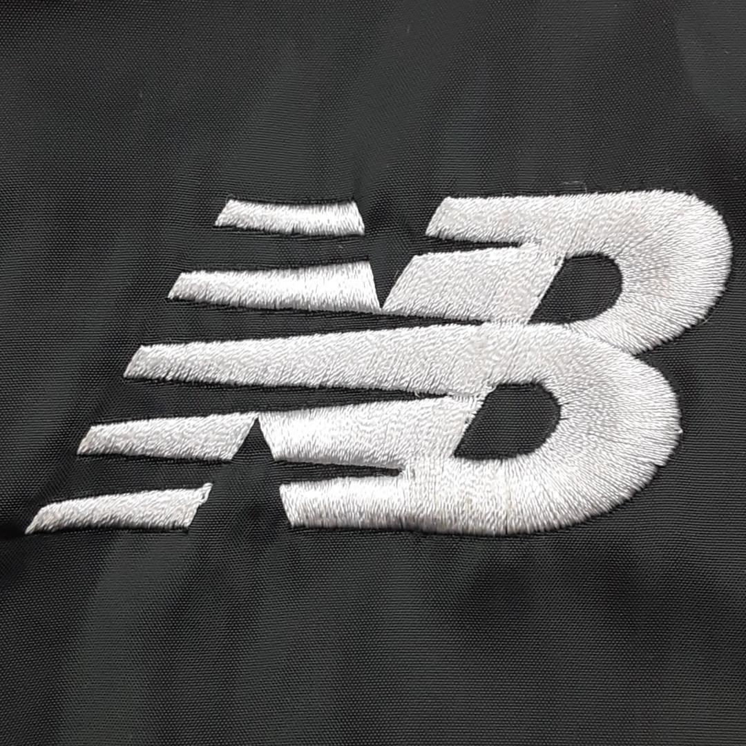 美品◎New Balance ニューバランス ハーフパテッドコート ブラック 黒