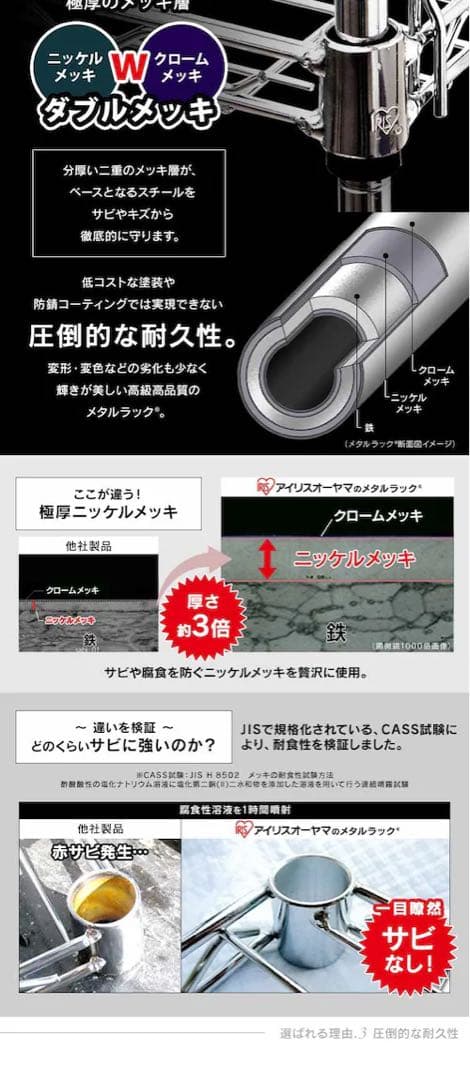 アイリスオーヤマ　メタルラック　120cm 5段