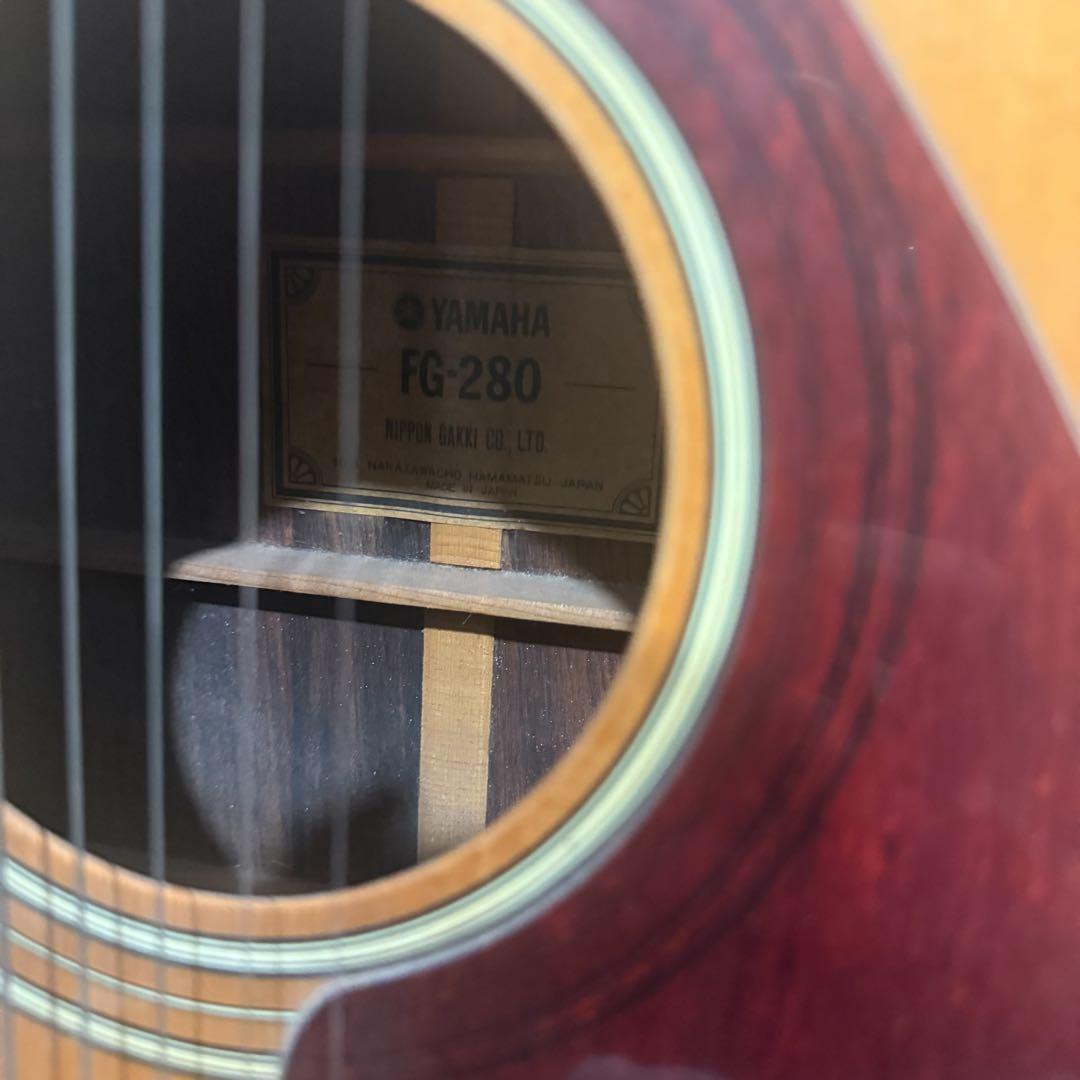 YAMAHA FG-280 緑ラベル アコースティックギター ハードケース付