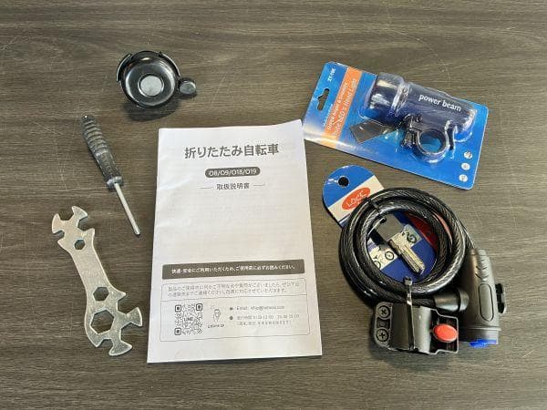 組立済み・未使用新品・折りたたみ自転車 24インチ ブラック・引き取り限定