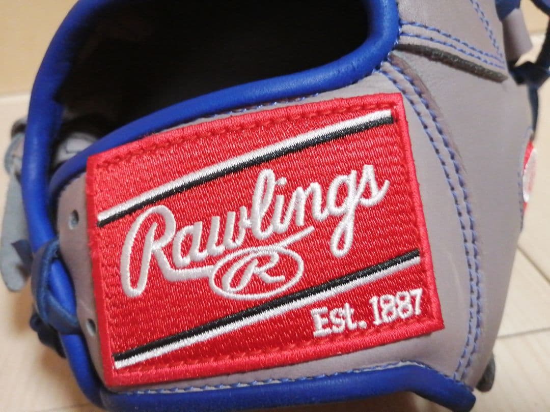 Rawlings ローリングス 軟式グローブ グレー/ブルー 右投げ