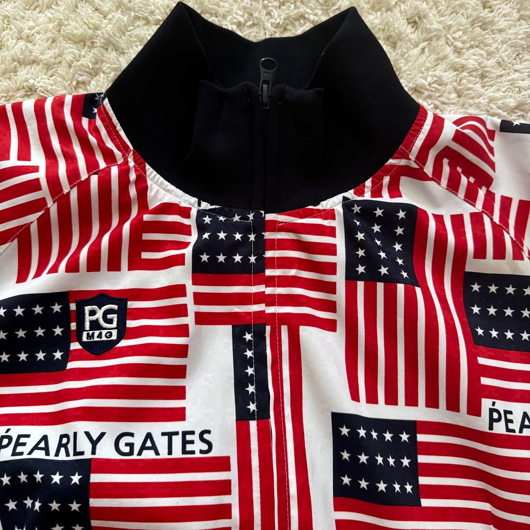 【PEARLY GATES】 パーリーゲイツ 星条旗柄 ブルゾンsize1