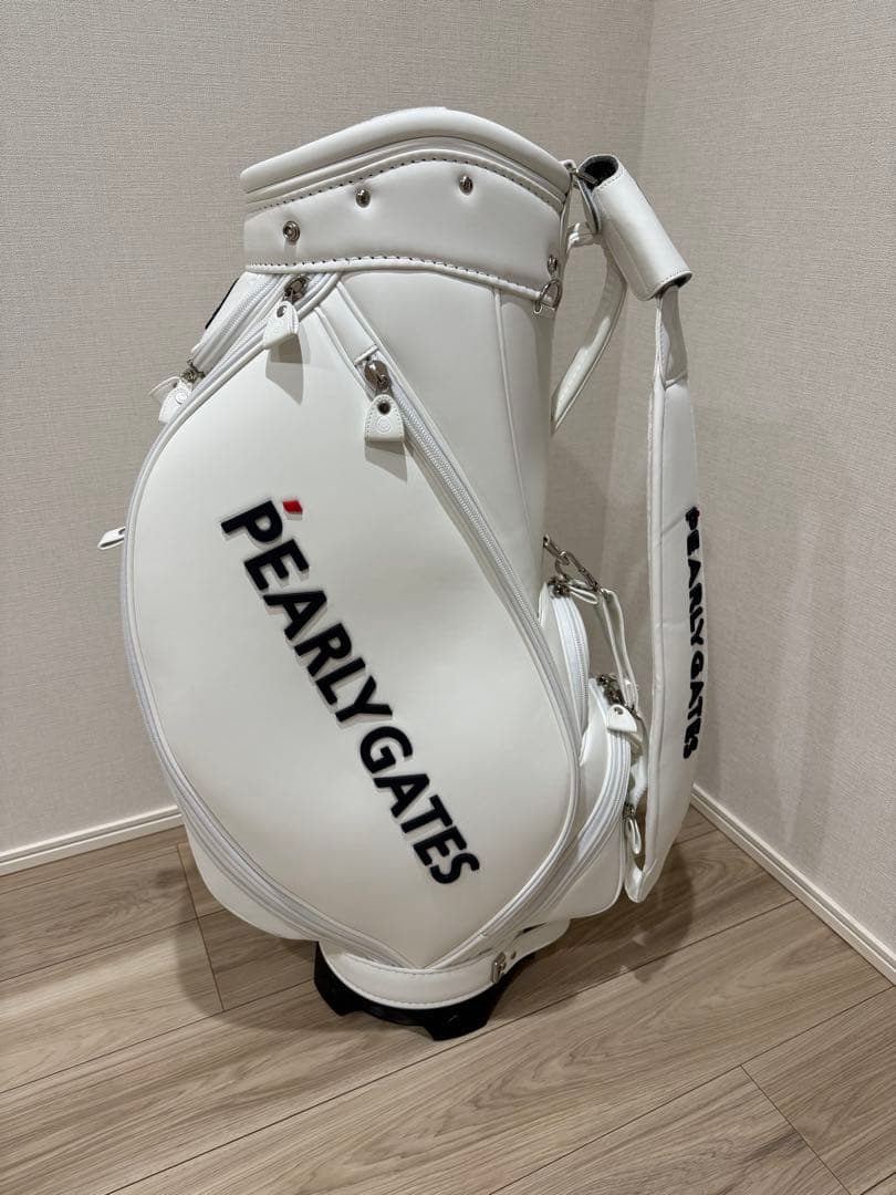 新品未使用PEARLY GATES ホワイトキャディバッグ