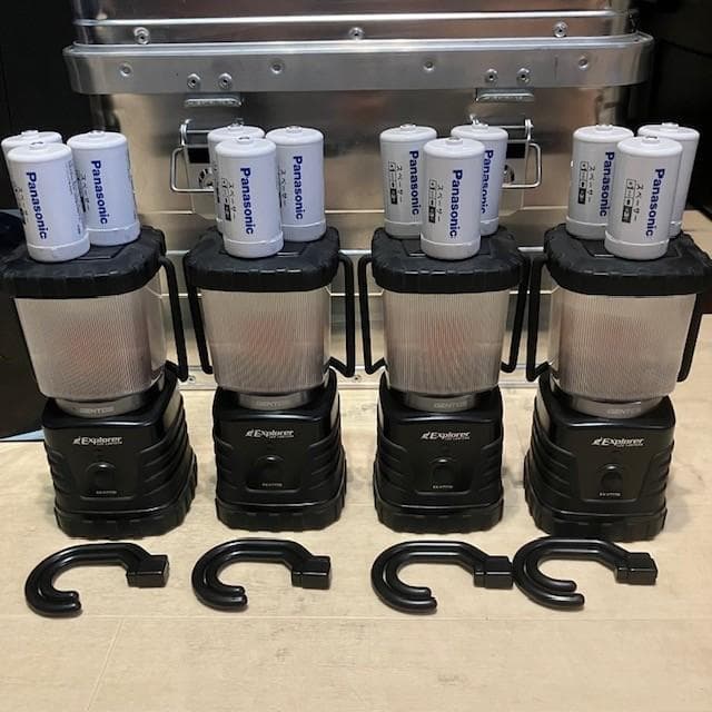 アンバー カスタム 4個 GENTOS エクスプローラー LED ランタン