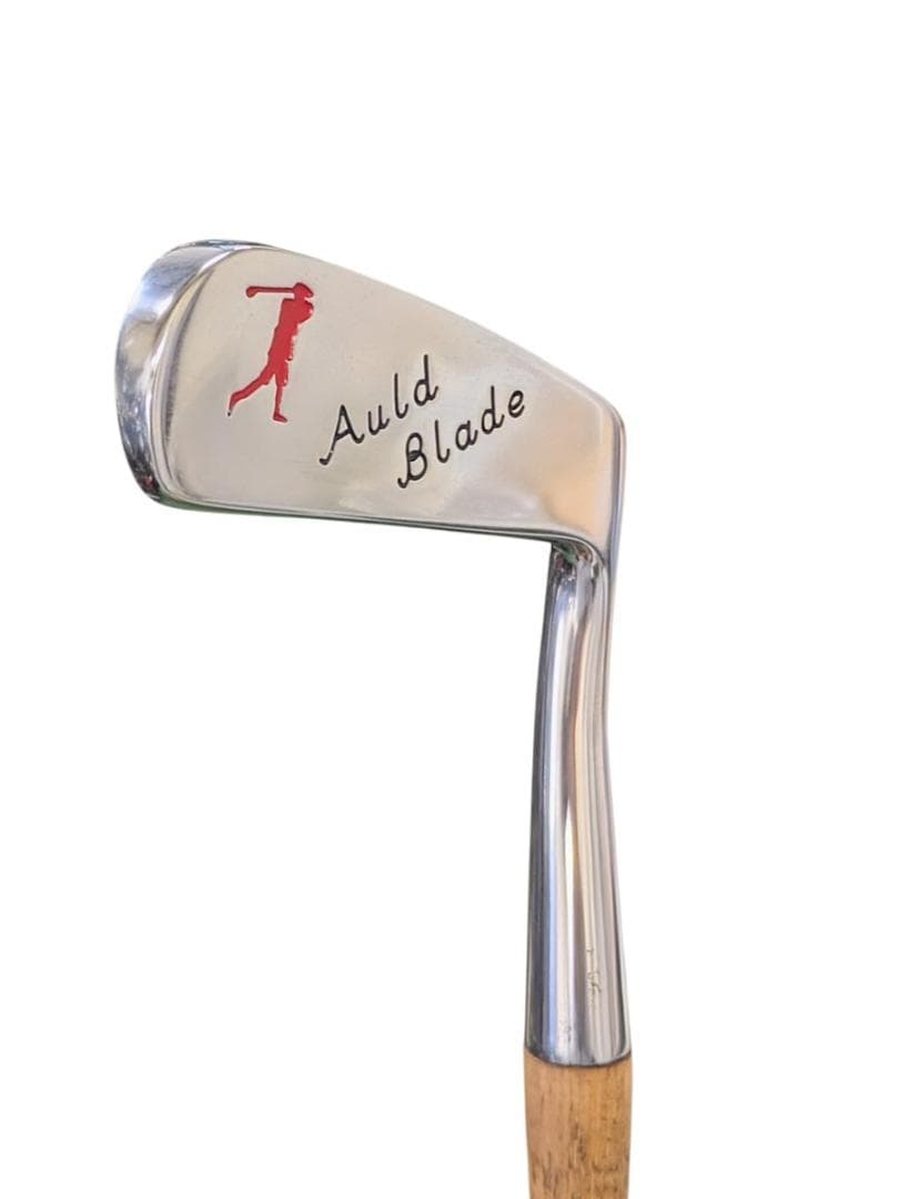 ヴィンテージパター Auld Blade ヒッコリーシャフトレザーロールグリップ
