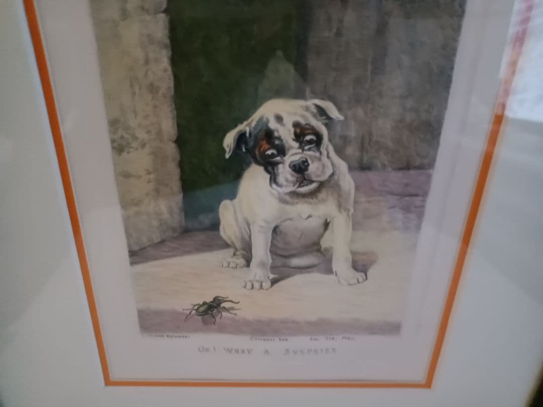 【アート版画】インテリア　壁掛け　イギリス人画家　CARLENT EDWRDS