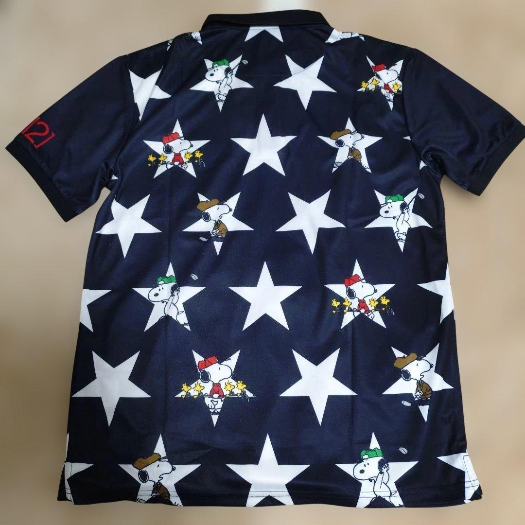 【タグ付】V12 × SNOOPY ゴルフウエア 半袖ポロシャツ メンズゴルフ