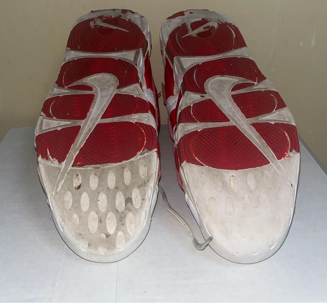 シューズ(男性用) *Nike Air More Uptempo White/Varsity Red