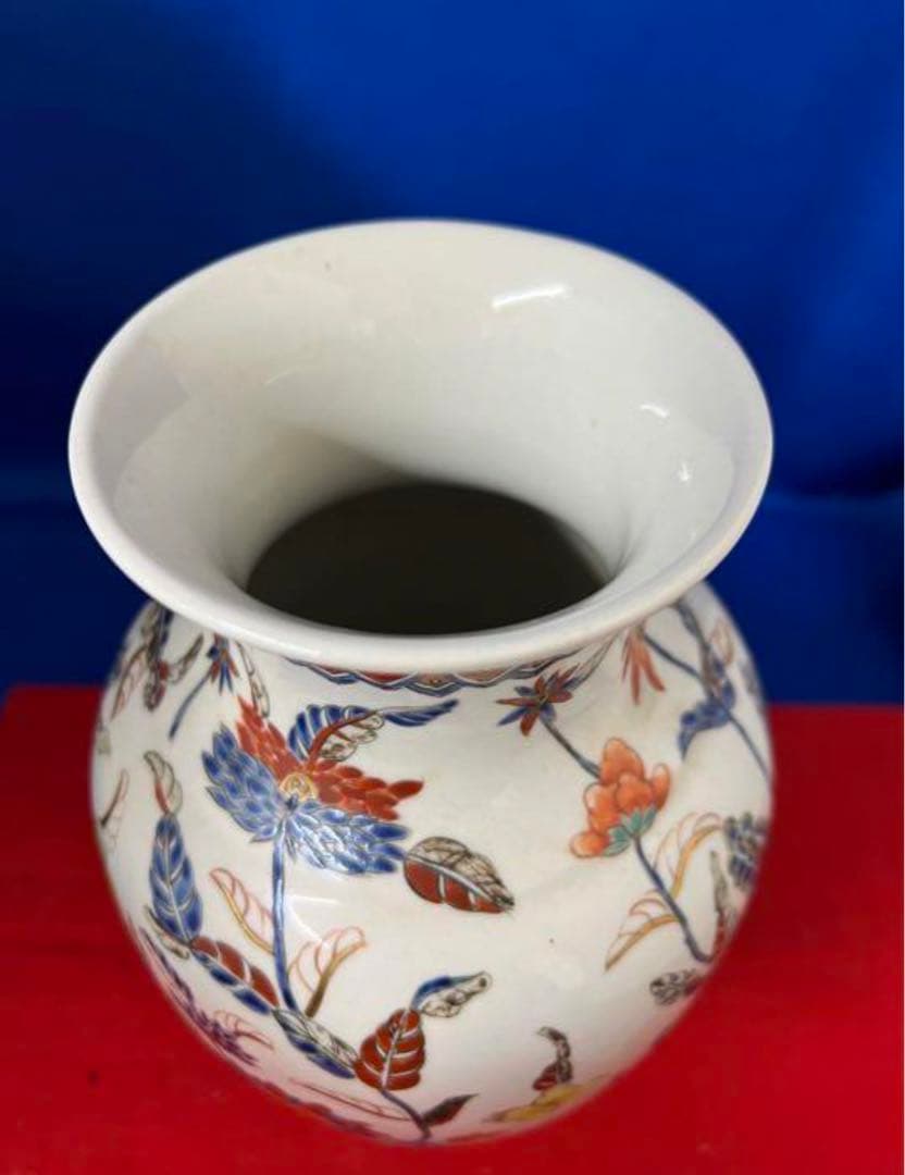 中国古美術　清時代金彩.粉彩花卉花瓶　【大清同治年製】在銘　古美術y201