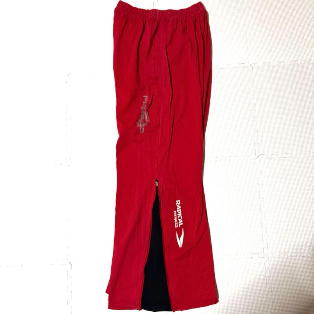 ラディカルフィットネス　ファイドゥ　ロングパンツ　稀少　レッド×ブラックSサイズ