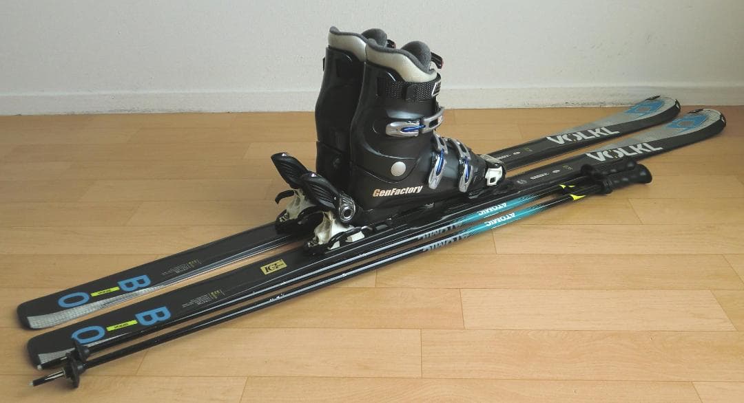 ■送料無料■VOLKL■メンズスキーセット■板162靴27-27.5■メンテ付■