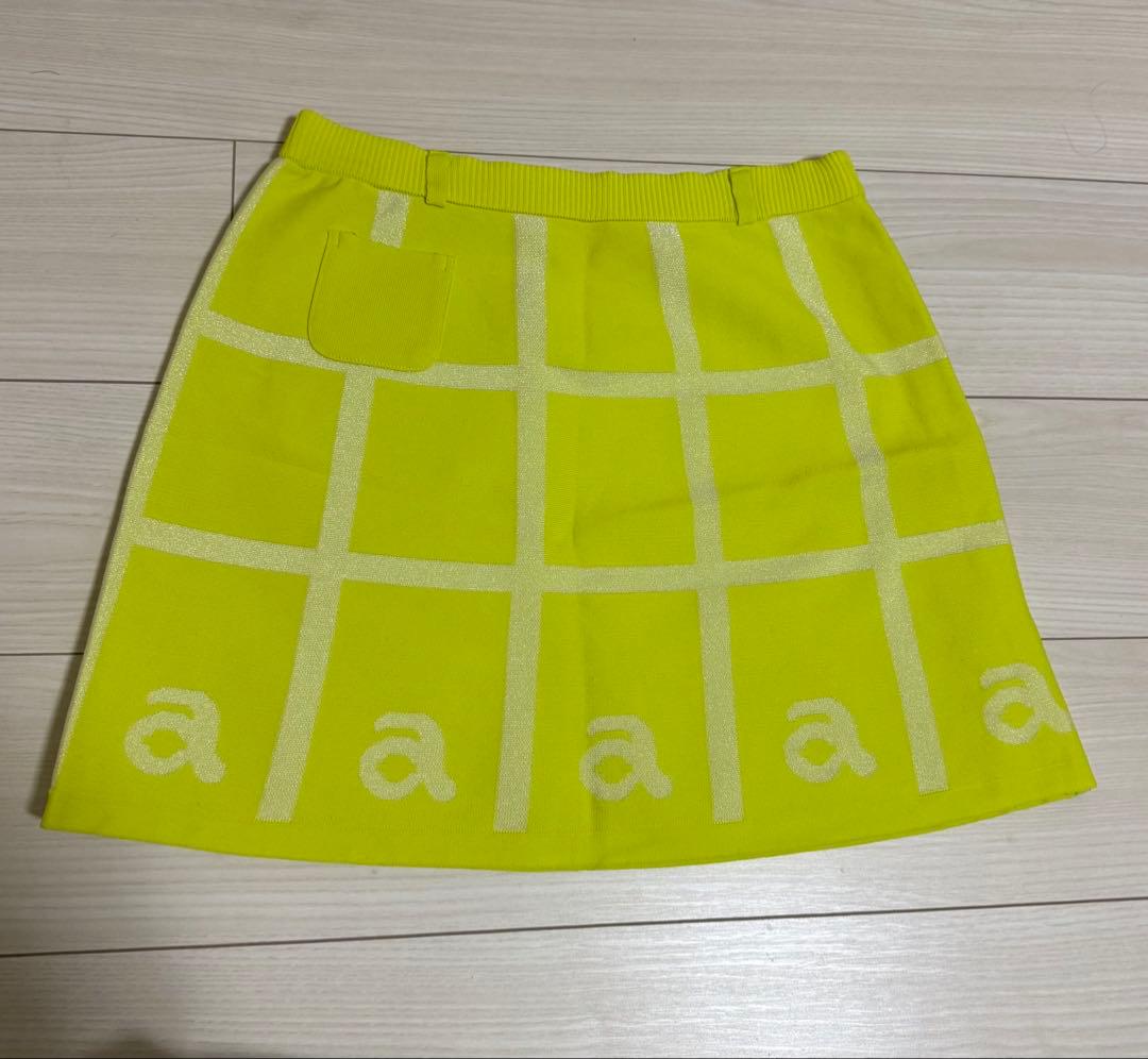 【美品】アルチビオ　イエローグリーン　スカート　ゴルフ