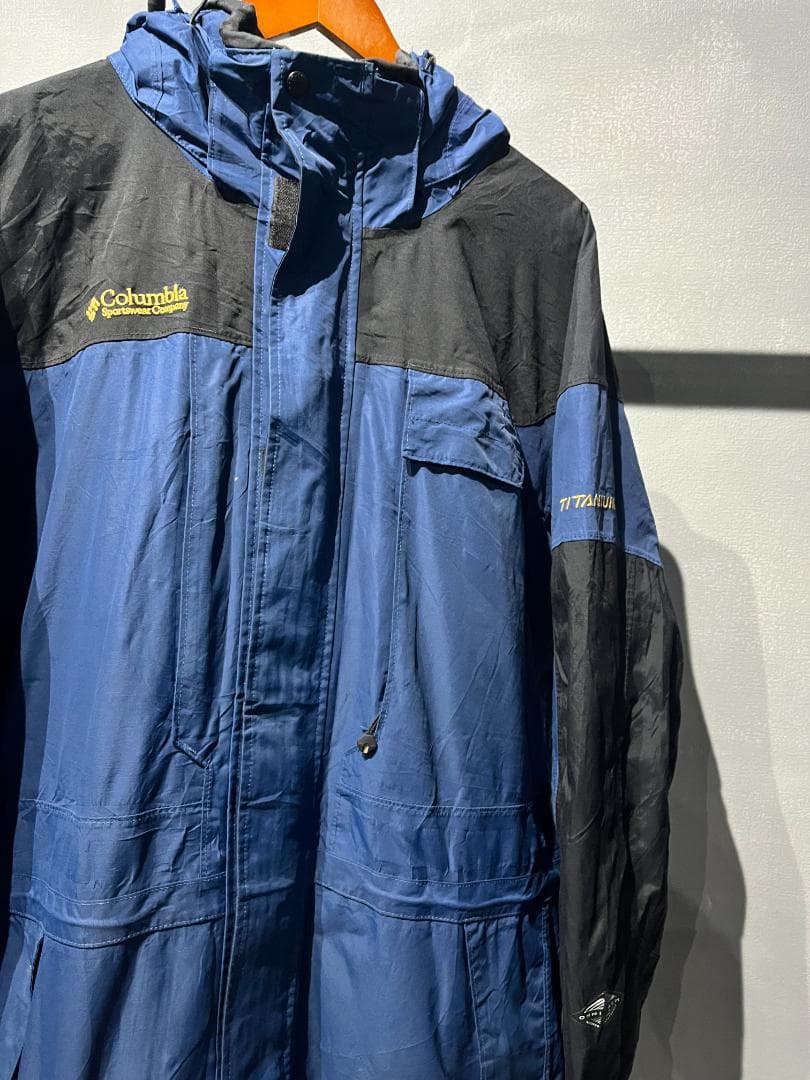 00s　Columbia TITANIUM マウンテンジャケット XL　ブルー