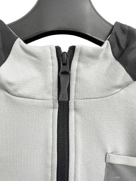 フットジョイ FootJoy ハーフジップフーディー ライトグレー/ホワイト S