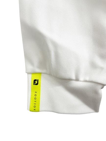 フットジョイ FootJoy ハーフジップフーディー ライトグレー/ホワイト S