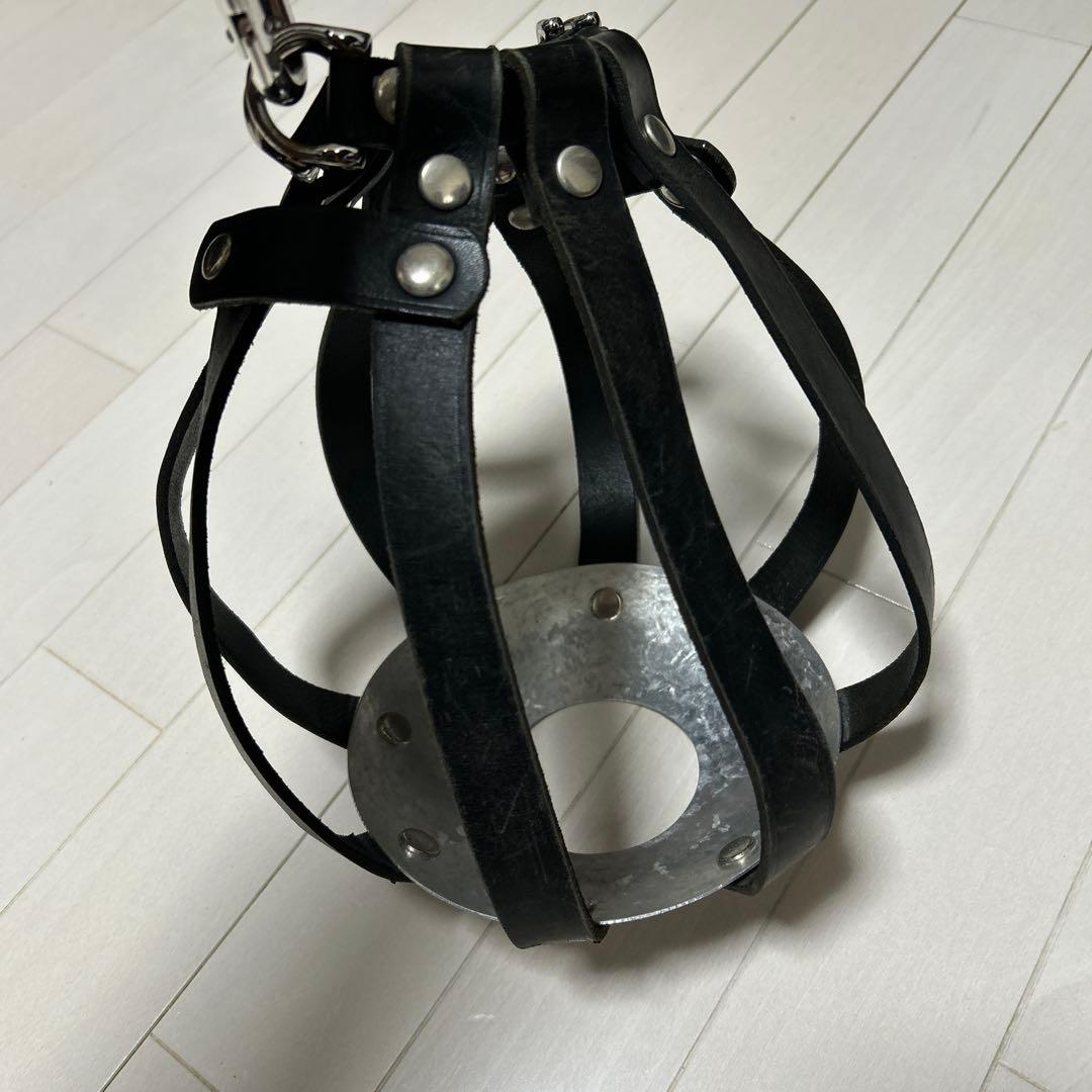 kei craft サッカーボールケース　レザー　牛革　ボールホルダー