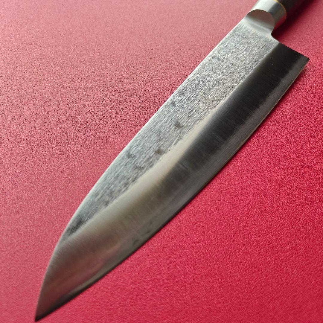 新品　ハマグリ刃本刃付け　鍛造鎚目仕上げ　牛刀 包丁