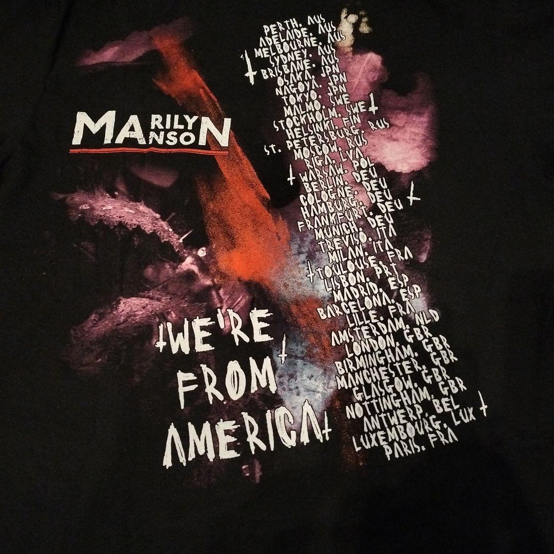 marilyn manson ツアーシャツ　Ｌ　shoot