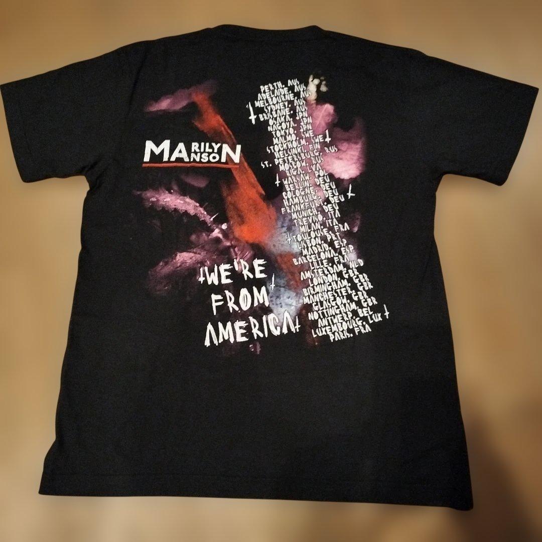 marilyn manson ツアーシャツ　Ｌ　shoot