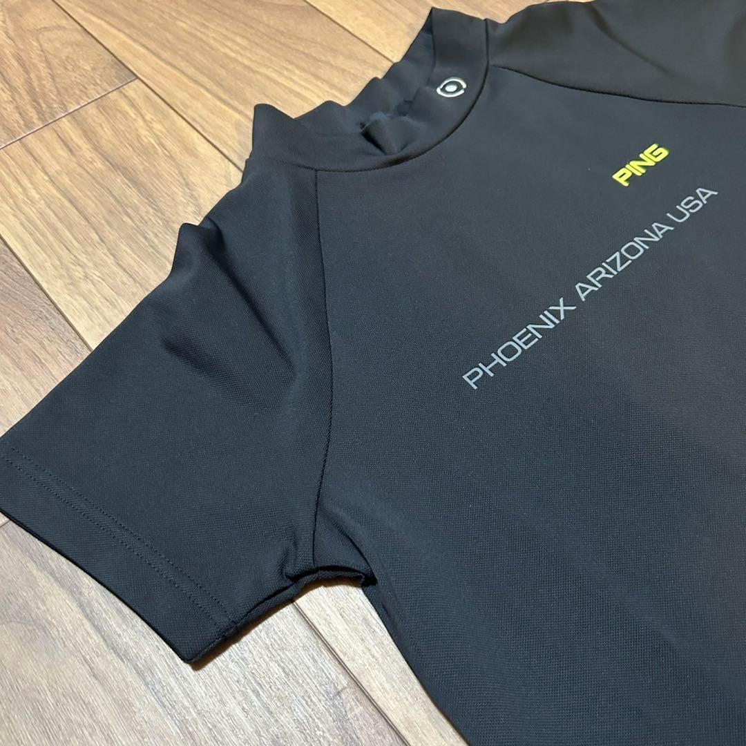 PING モックネック　半袖　スカート　セットアップ　サイズM ブラック　春夏