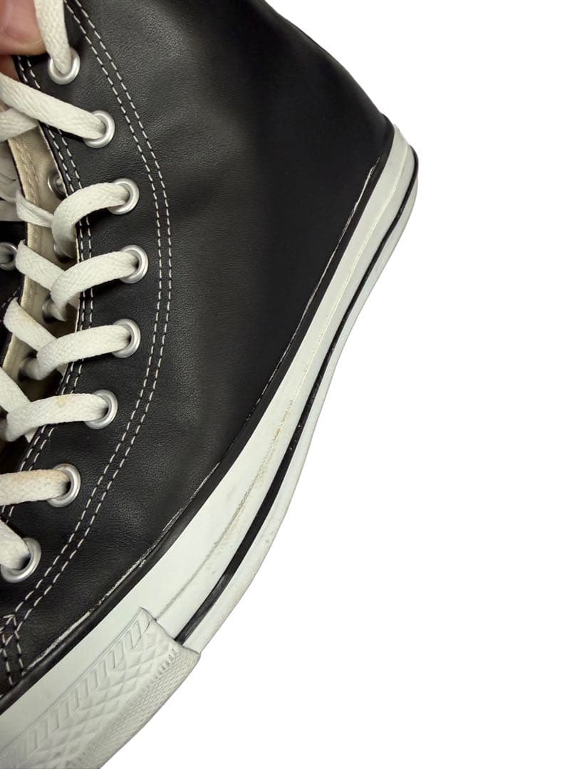 CONVERSE（コンバース） オールスターレザー ハイ ブラック10.5インチ