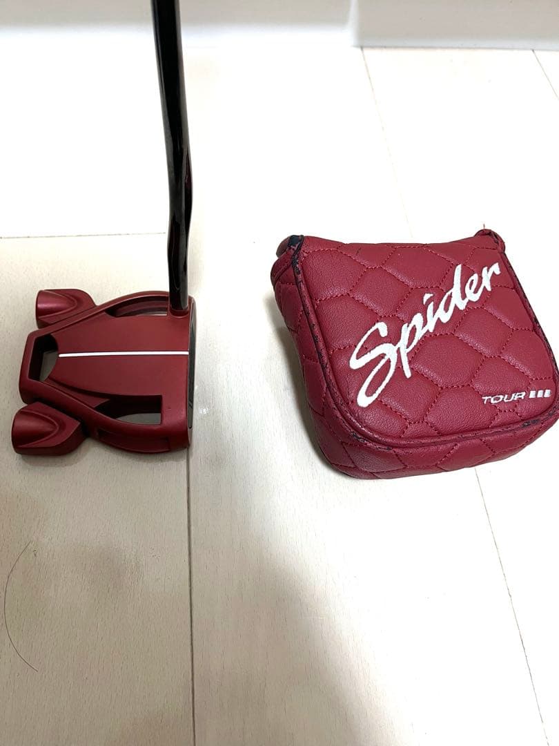 テーラーメイド　スパイダー　パター　赤　マレット　ゴルフ　33インチ