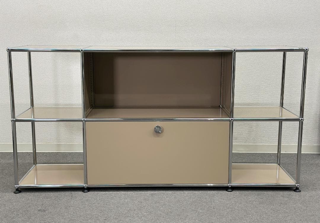 正規品ほぼ未使用品■USMハラー■キャビネットシェルフ　3列2段　ベージュ　鍵無
