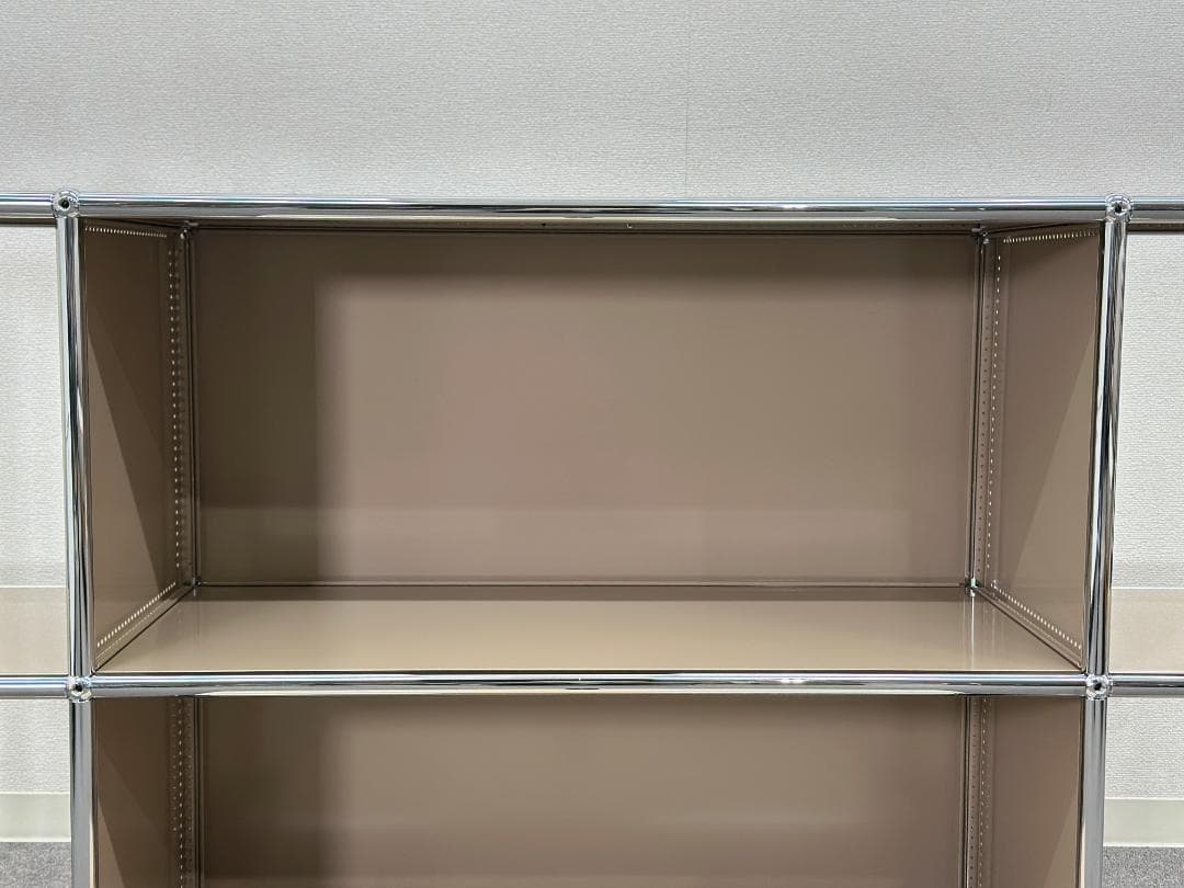 正規品ほぼ未使用品■USMハラー■キャビネットシェルフ　3列2段　ベージュ　鍵無