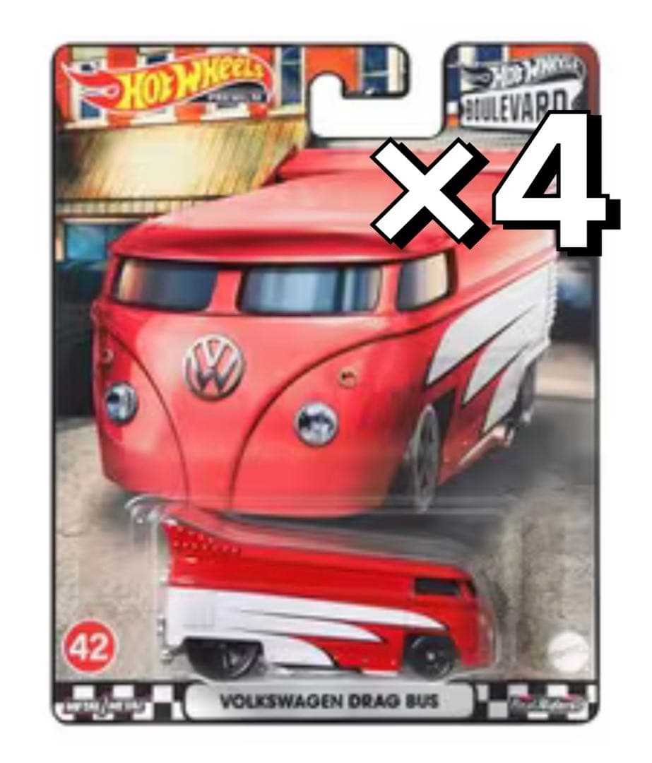 ホットウィール VOLKSWAGEN DRAGBUS 4台