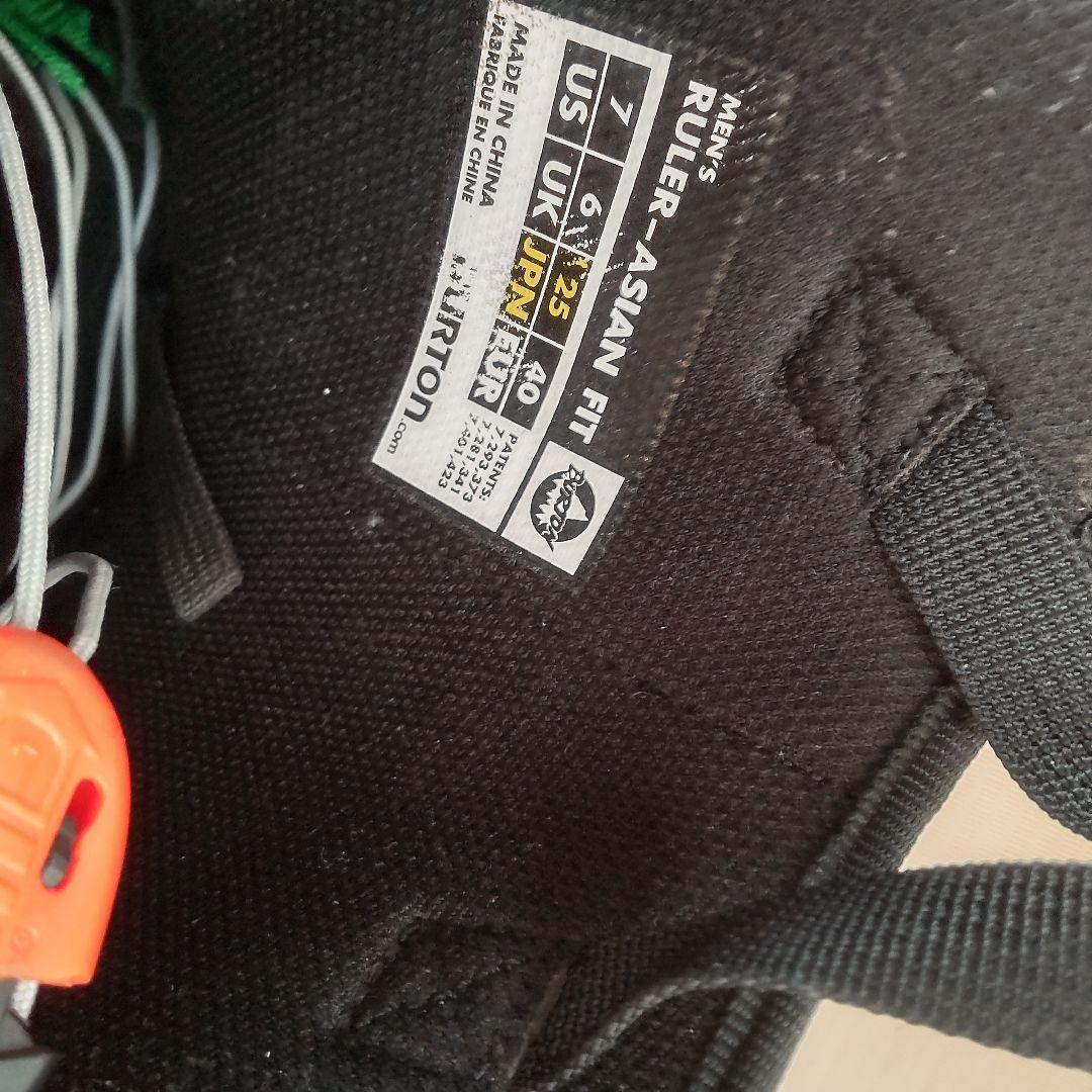 BURTON RULER ASIAN FIT 25.0cm ブラック/レッド