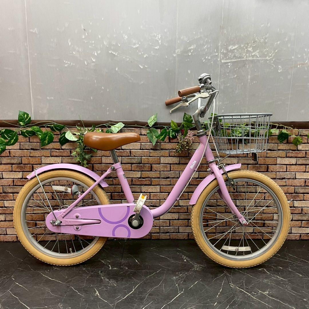 【112】子供用自転車 子供車 Aicle ピンク 18インチ シングル