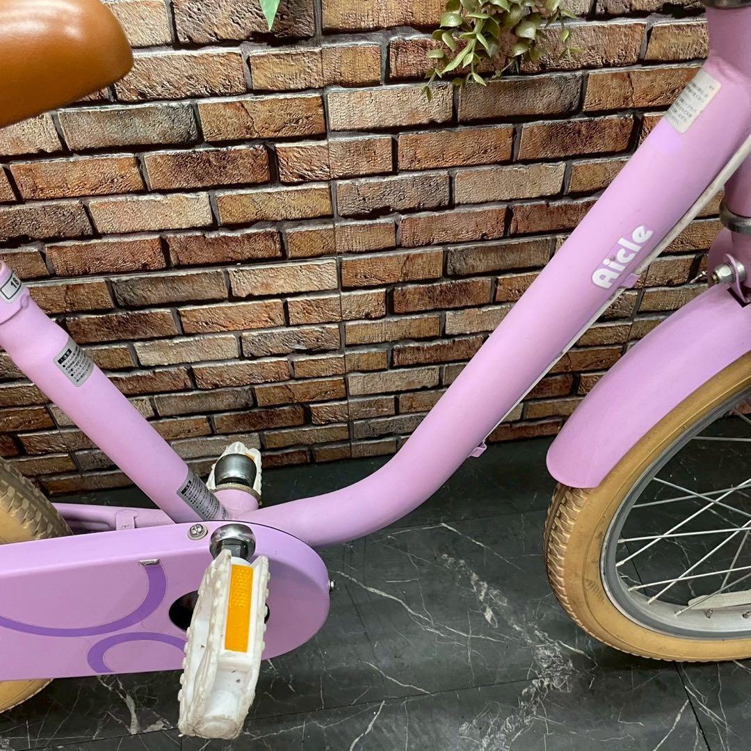 【112】子供用自転車 子供車 Aicle ピンク 18インチ シングル