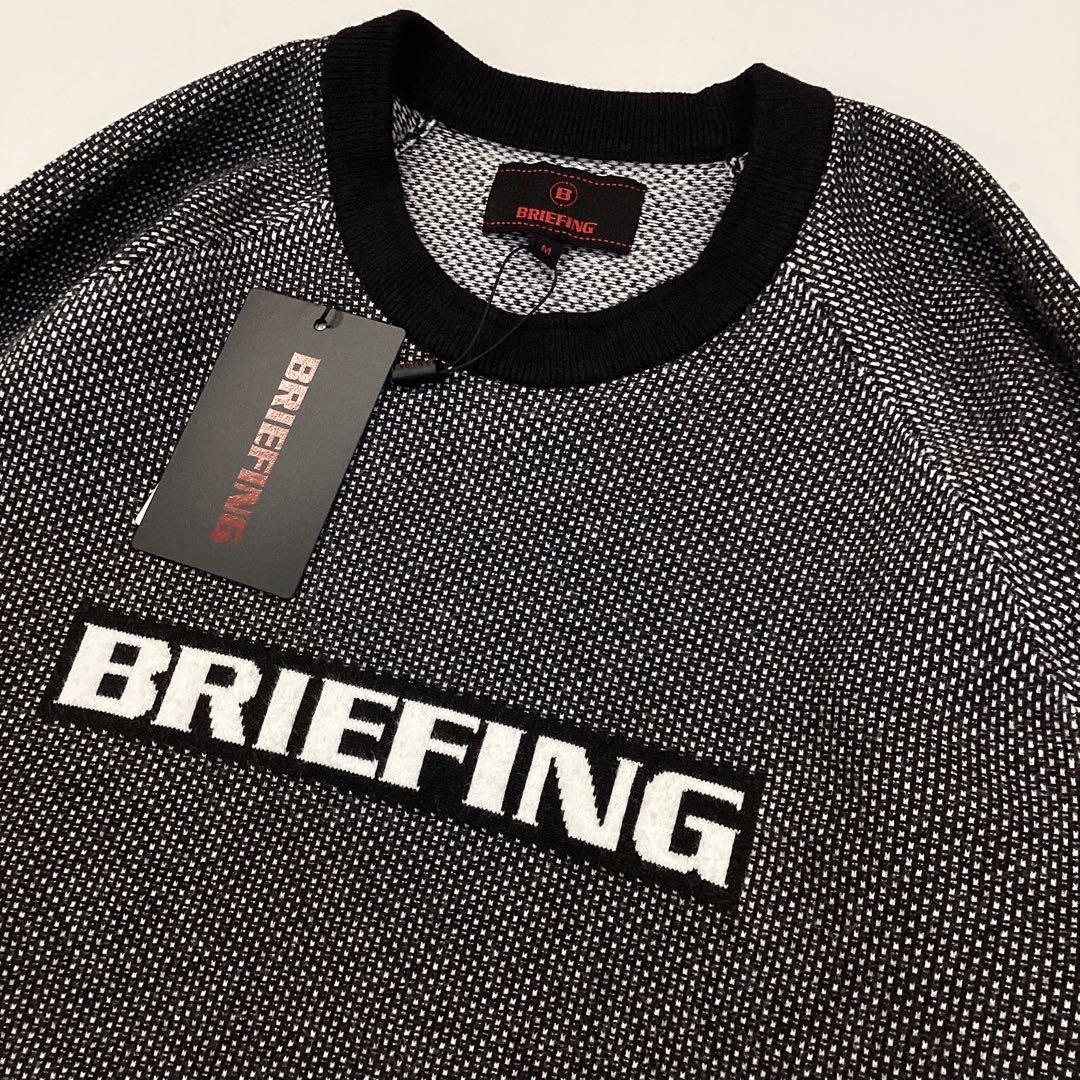 新品　BRIEFING BIRDS EYE LOGO CREWNECK KNIT