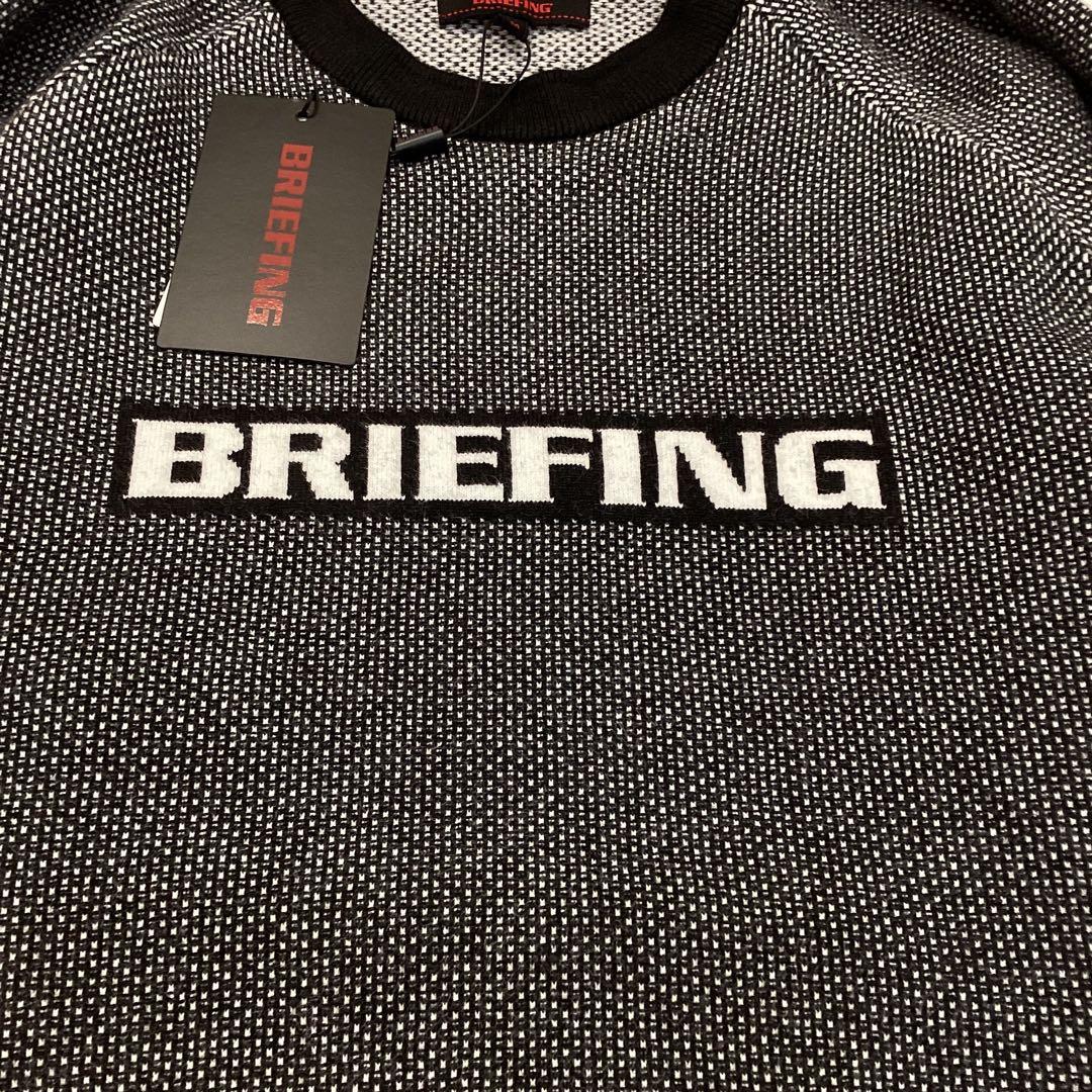 新品　BRIEFING BIRDS EYE LOGO CREWNECK KNIT