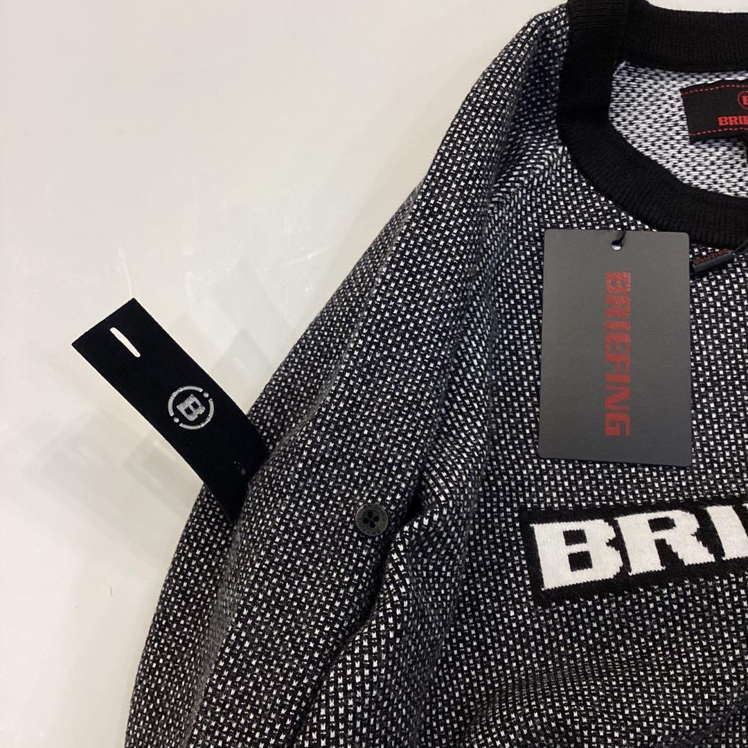 新品　BRIEFING BIRDS EYE LOGO CREWNECK KNIT
