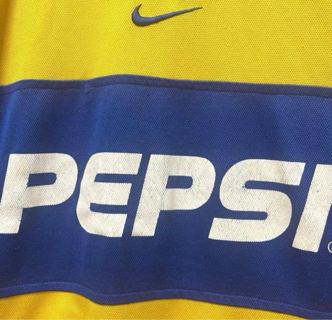 NIKE ボカジュニアーズ 02-03 ユニフォーム アウェイ 半袖 M刺繍ロゴ