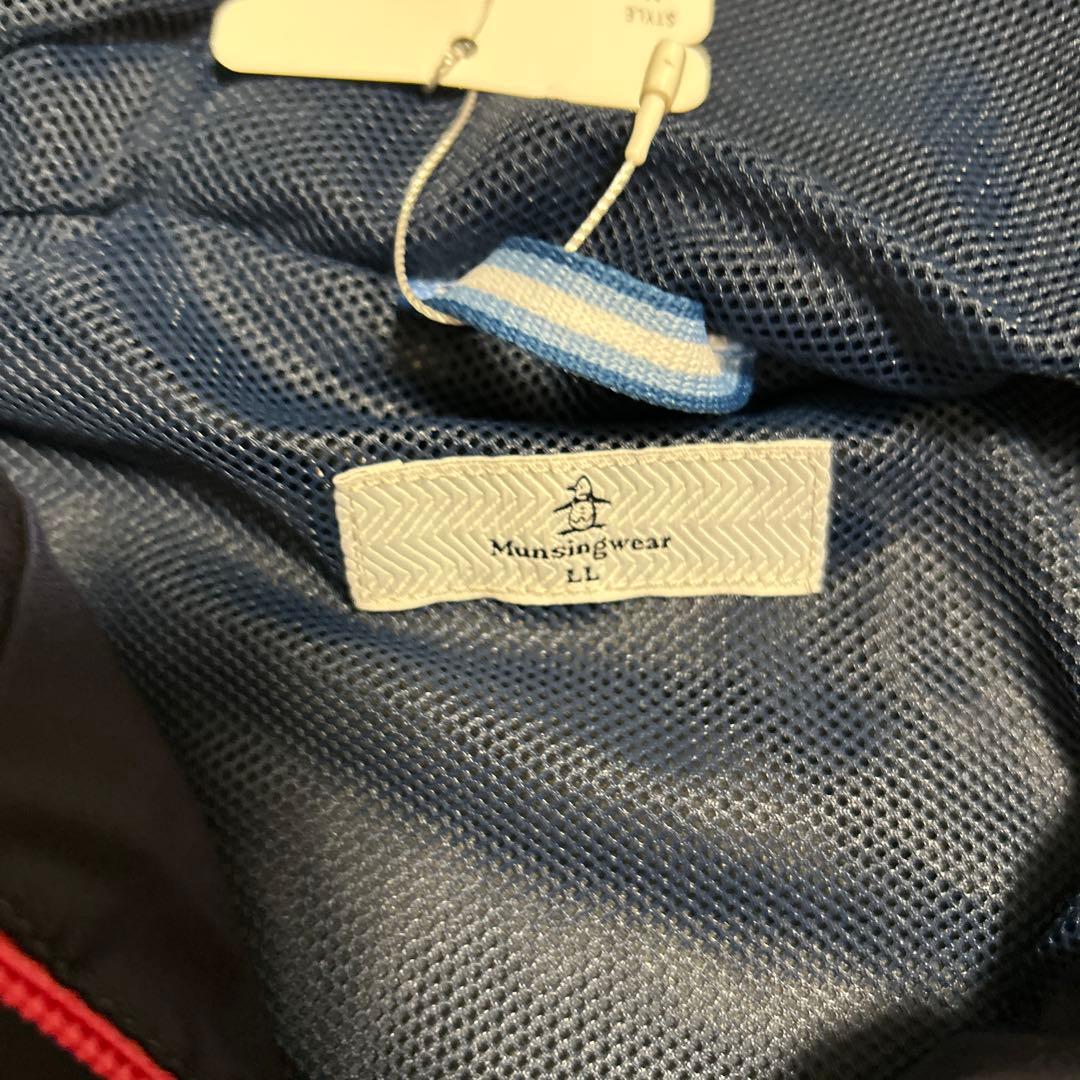 新品 Munsingwear リバーシブル 撥水ベスト LL ネイビー×ピンク