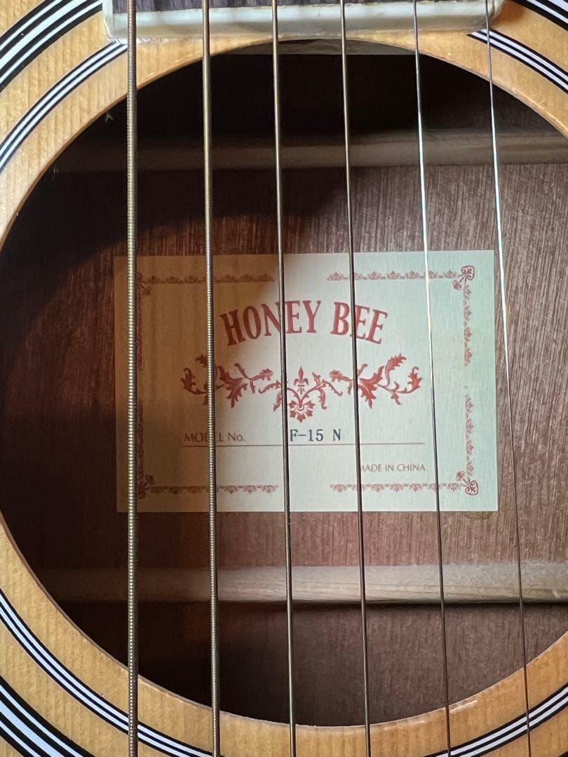【美品】ハニービーHONEY BEE F-15N アコースティックギター