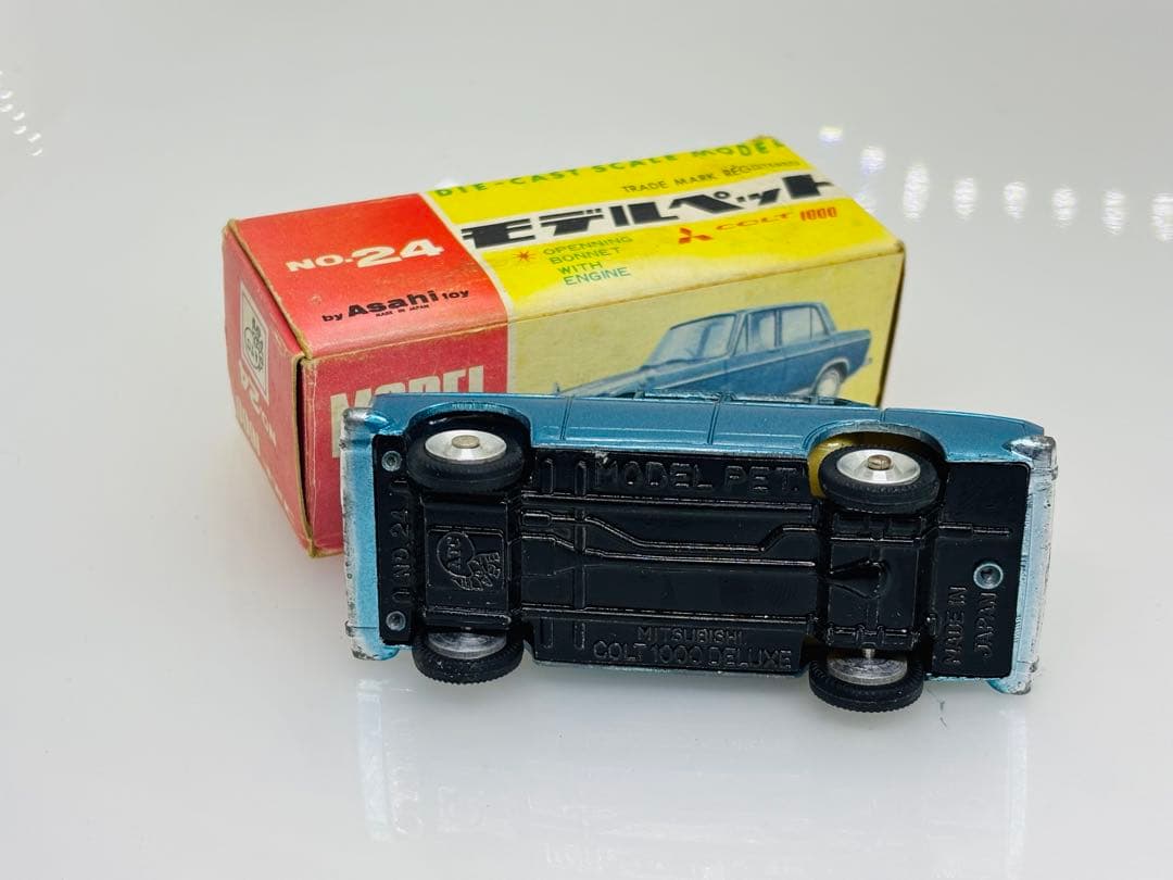 ま*ん様 モデルペット当時物No.24 三菱コルト1000美品1965年発売アサ