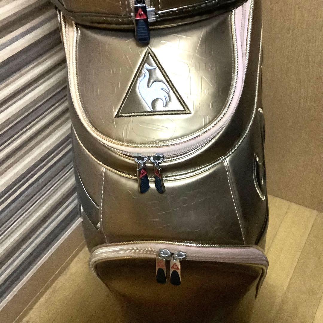 新品 ルコック スポルティフ レディース キャディバッグ モノグラムゴールド