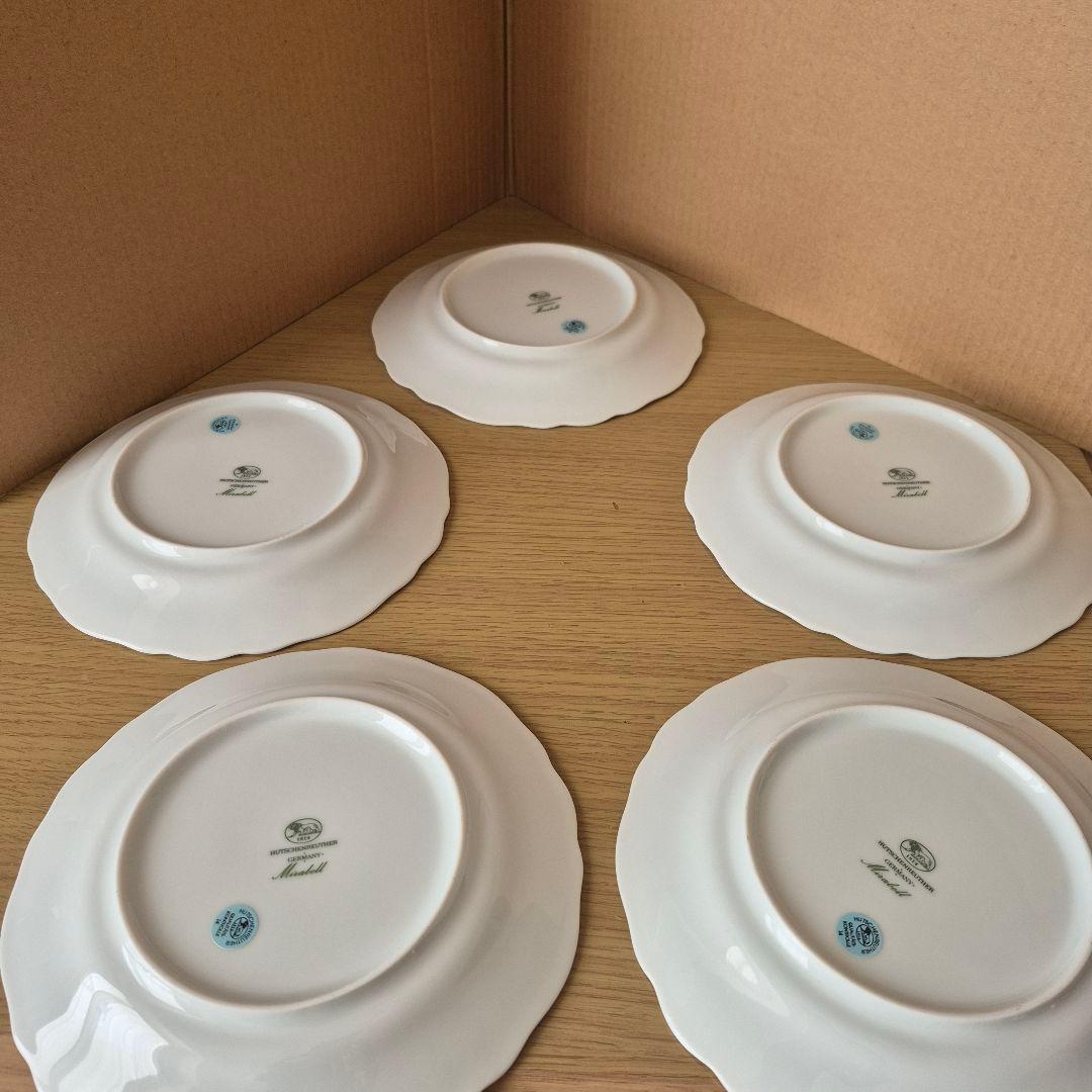 【未使用】フッチェンロイター ミラベル ケーキ皿 19cm 5枚セット 廃盤品