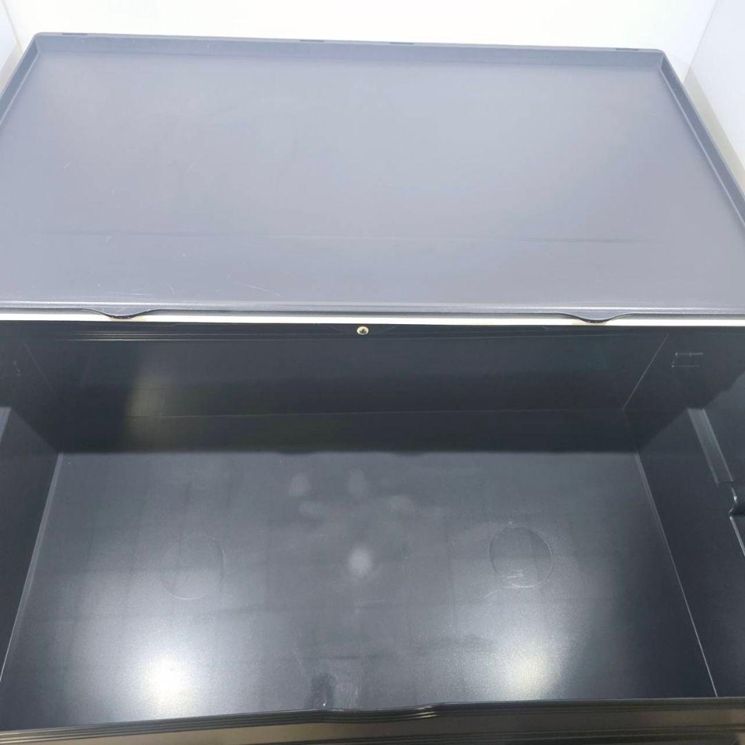 タッパーウェア スーパーチェスト ワイドディープ 深型1段 ブラック