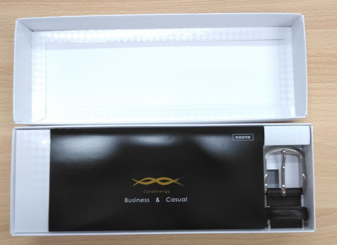 新品　機能性ベルト　コアエナジー　ビジネス・カジュアル用ブラウン【お値引き不可】