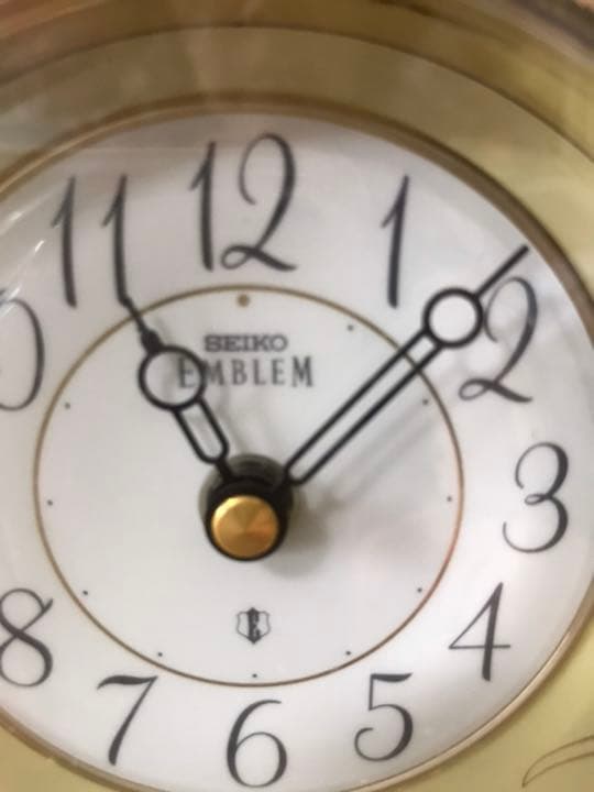 SEIKO HW462S  EMBLEM 置き時計　日本製
